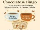 "Xuntos é mellor: chocolate e bingo" polo San Roque no Centro Cultural e Recreativo "Hijos de Galicia" de Uruguai "Xuntos é mellor: chocolate e bingo" polo San Roque no Centro Cultural e Recreativo "Hijos de Galicia" de Uruguai