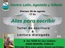 Obradoiro de escritura e lectura dialogada "Alas para escribir" no Centro Lalín, Agolada e Silleda de Bos Aires Obradoiro de escritura e lectura dialogada "Alas para escribir" no Centro Lalín, Agolada e Silleda de Bos Aires