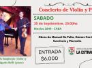 Concerto de violín e piano no Centro Cultural do Partido da Estrada Concerto de violín e piano no Centro Cultural do Partido da Estrada
