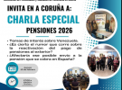 Charla especial de la Asociación de Pensionistas y Jubilados de Venezuela en Galicia -APEJUVEG- en A Coruña.