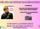 Día de las Letras Gallegas 2026 en el Lar Gallego de Sevilla.