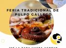 Feria tradicional de pulpo gallego en la Casa Galega de L'Hospitalet.