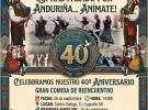  40 aniversario de la Agrupación Folklórica Anduriña del Centro Gallego de Miranda de Ebro.