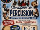 Taller de percusión en el Centro Gallego de Santa Cruz de Tenerife.