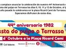 44 aniversario e 19ª Festa do Polbo en Terrassa da Irmandade Galega O Noso Lar.