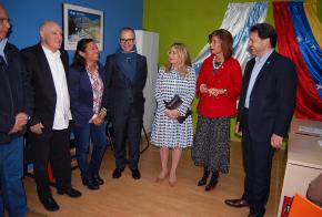 Miranda visita a oficina de Ourense de atención á e ao retornado da Federación de Venezolanos en Galicia 