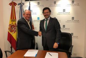 Miranda firma dos convenios que garantizan la atención de las y los mayores gallegos sin recursos de Buenos Aires y Mar del Plata 