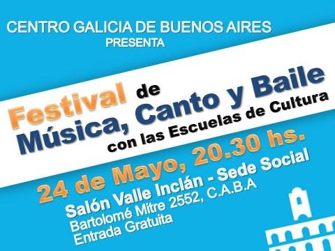 Festival de Música, Canto e Baile coas Escolas de Cultura no Centro Galicia de B