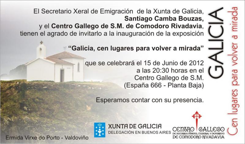 Inauguración da exposición "Galicia. Cen lugares para volver a mirada" en Comodo