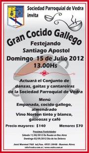 Gran Cocido Galego - Celebración do Santiago Apóstolo na Sociedad Parroquial de 