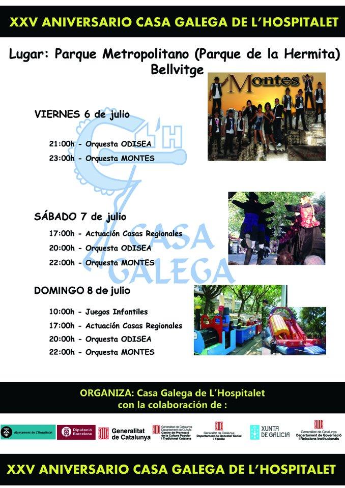 XXV Aniversario da Casa Galega de L´Hospitalet - Festa San Iago XXV Aniversario da Casa Galega de L´Hospitalet - Festa San Iago