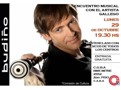 Encontro musical con Xosé Manuel Budiño en Bos Aires