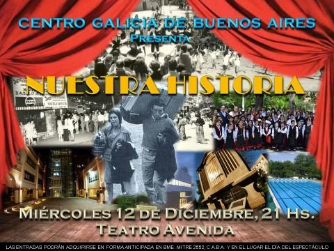 "Nuestra Historia", función Fin de Ano do Centro Galicia de Bos Aires "Nuestra Historia", función Fin de Ano do Centro Galicia de Bos Aires