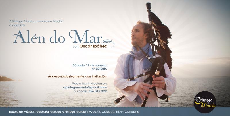 Presentación do CD "Alén do mar", do gaiteiro Óscar Ibáñez, en Madrid