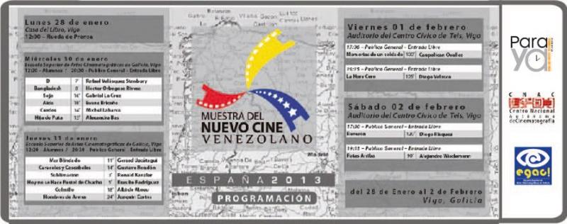 Mostra do Novo Cine Venezolano 2013 Mostra do Novo Cine Venezolano 2013