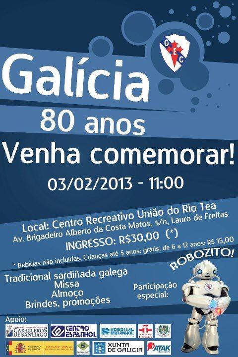Festa 80º aniversario do Galícia Esporte Clube de Salvador de Bahía