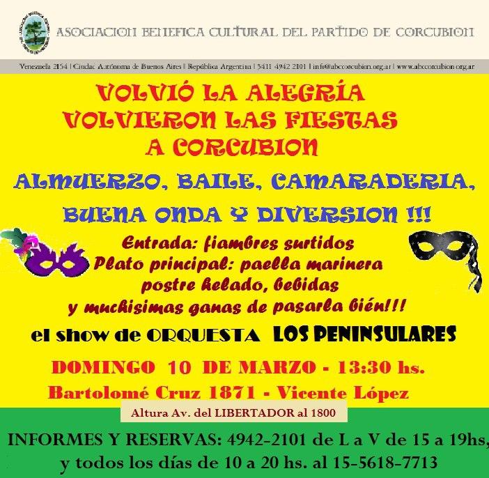 Fiesta en la A.B.C. Partido de Corcubión de Buenos Aires Fiesta en la A.B.C. Partido de Corcubión de Buenos Aires