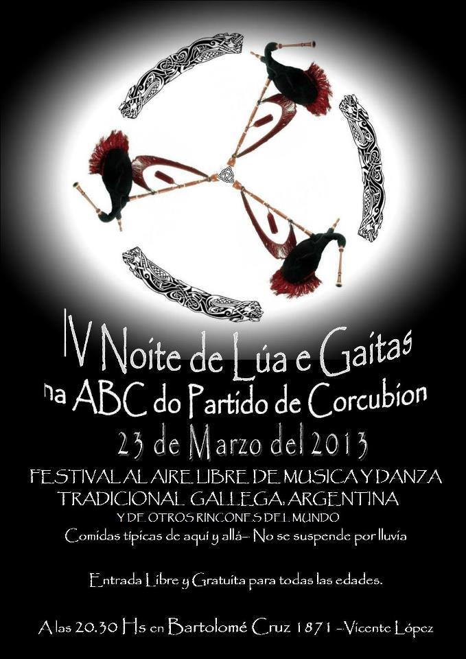 IV Noite de Lúa e Gaitas en la A.B.C. Partido de Corcubión de Buenos Aires