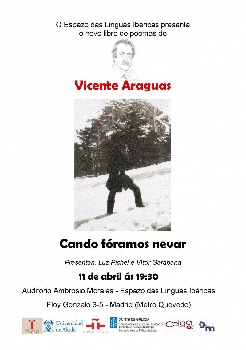 Presentación do libro "Cando fóramos nevar", de Vicente Araguas, en Madrid Presentación do libro "Cando fóramos nevar", de Vicente Araguas, en Madrid