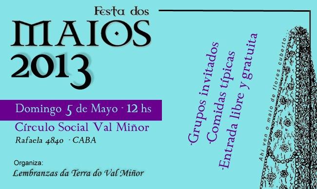 Festa dos Maios 2013, en el Val Miñor de Buenos Aires