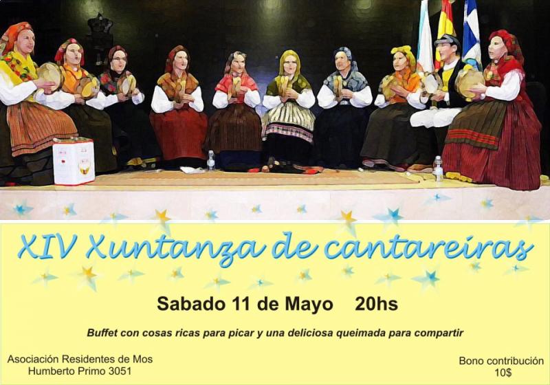 XIV Xuntanza de Cantareiras  da Asociación Galega Residentes de Mos de Bos Aires