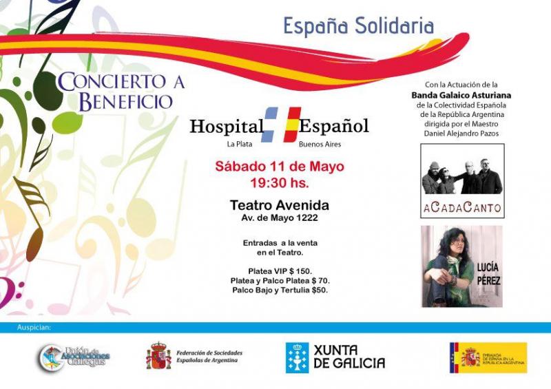 Concerto benéfico a prol do Hospital Español de La Plata