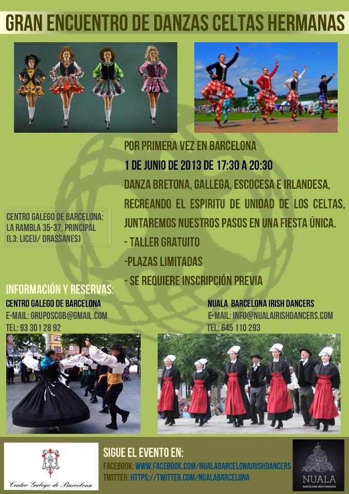 Gran Encontro de Danzas Celtas Irmandadas, en Barcelona