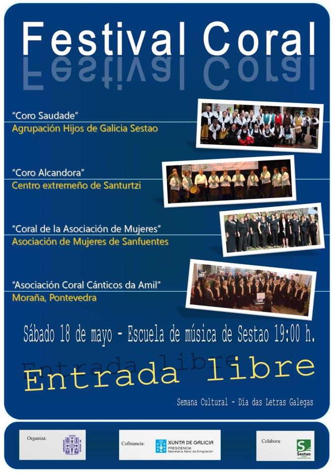 Festival Coral de la Agrupación Hijos de Galicia de Sestao - XIX Semana Cultural Día das Letras Galegas Festival Coral de la Agrupación Hijos de Galicia de Sestao - XIX Semana Cultural
