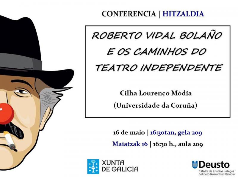 Conferencia "Roberto Vidal Bolaño e os camiños do teatro independente", na Unive