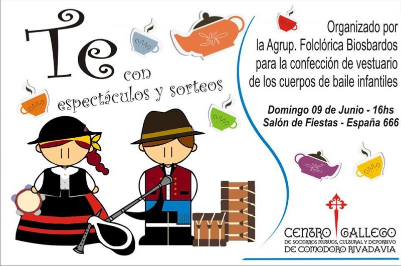 Té a prol da Agrupación Folklórica Os Biosbardos, en Comodoro Rivadavia