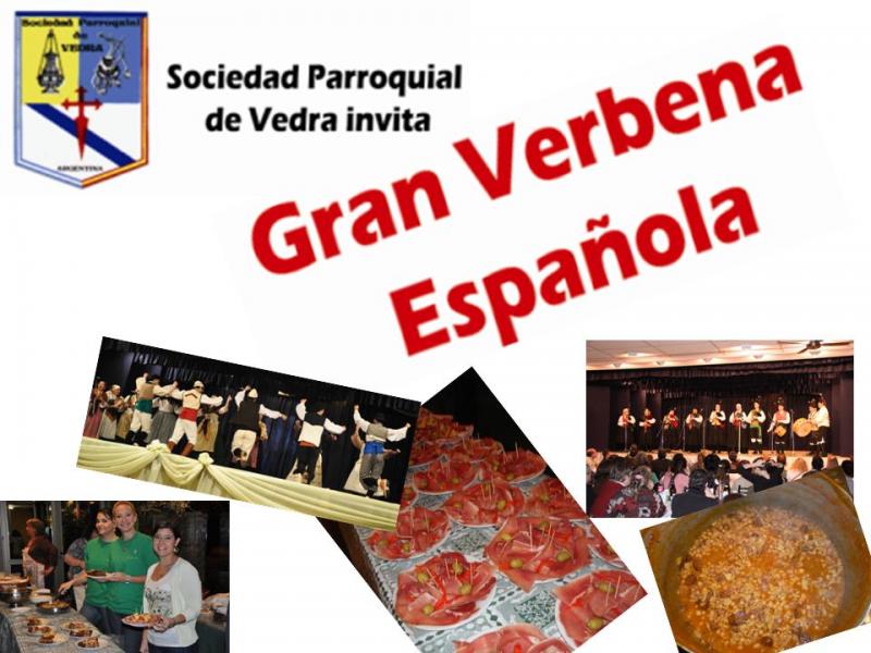 Gran Verbena española na Sociedad Parroquial de Vedra de Bos Aires