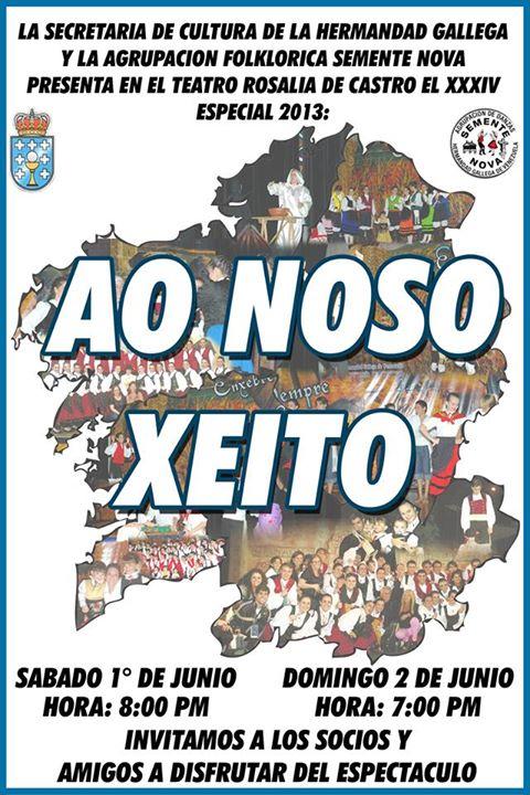 XXXIV Especial "Ao Noso Xeito" da Agrupación de Danzas Semente Nova, en Caracas