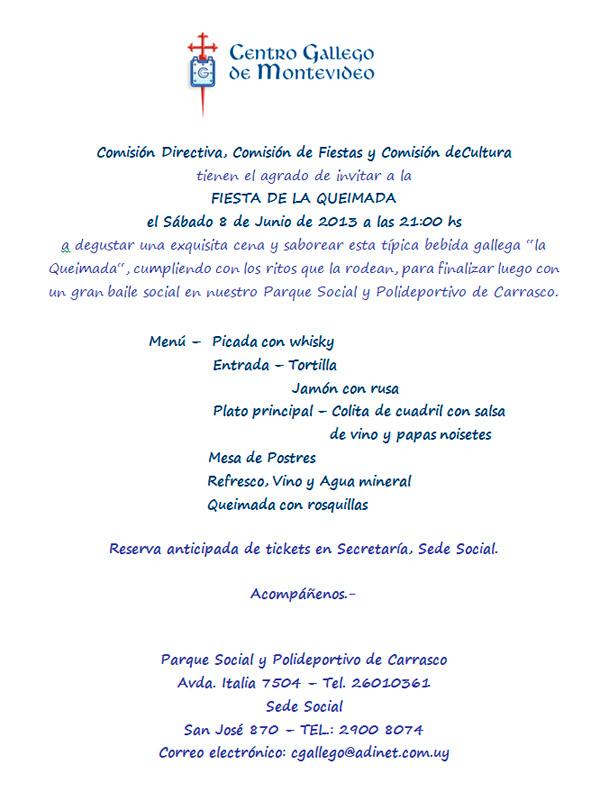 Fiesta de la Queimada 2013 en Montevideo