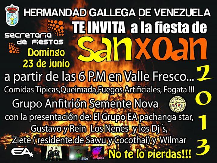 San Xoán 2013 en Caracas