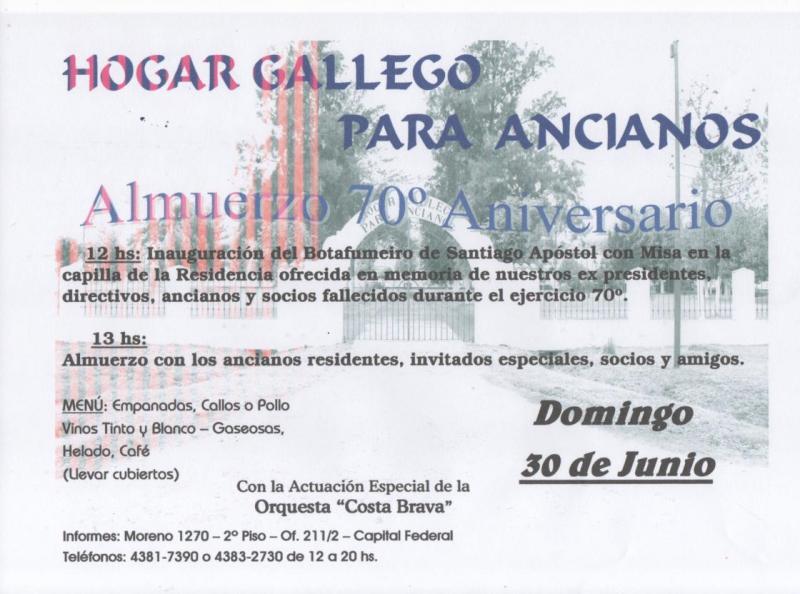 Xantar 70º aniversario do Hogar Gallego para Ancianos de Domselaar Xantar 70º aniversario do Hogar Gallego para Ancianos de Domselaar