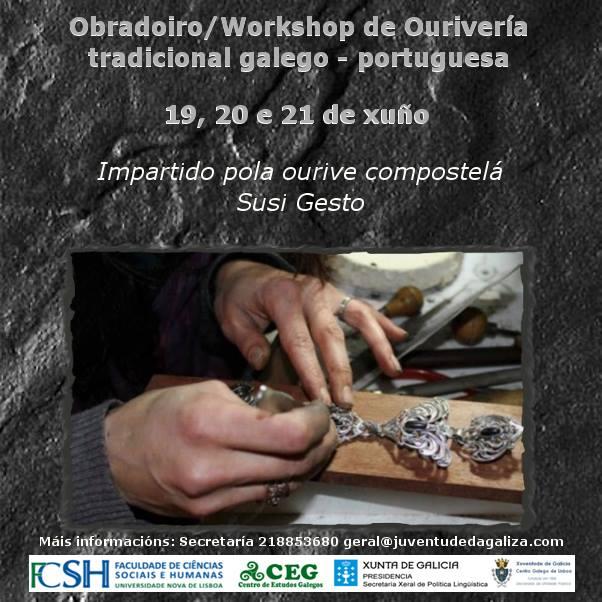 Obradoiro/Workshop de ourivería tradicional galego-portuguesa, en Lisboa