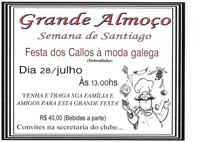 Gran Xantar da Semana de Santiago no Centro Espanhol de Santos