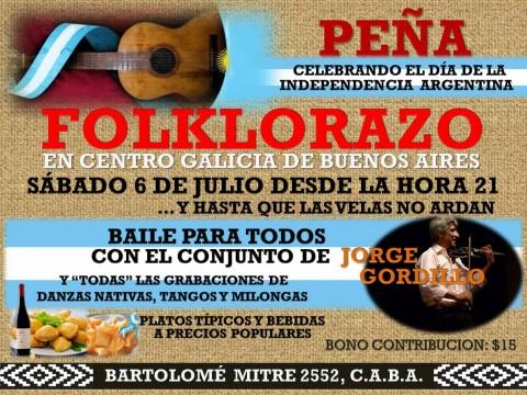 "Folklorazo", en el Centro Galicia de Buenos Aires