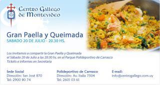 Paella e Queimada no Centro Gallego de Montevideo Paella e Queimada no Centro Gallego de Montevideo