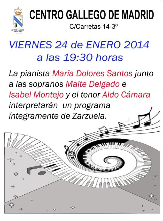 Zarzuela en el Centro Gallego de Madrid