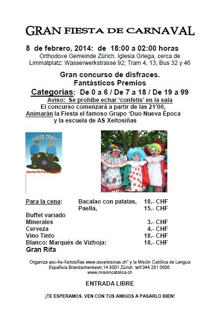 Fiesta de Carnaval 2014 en Zürich
