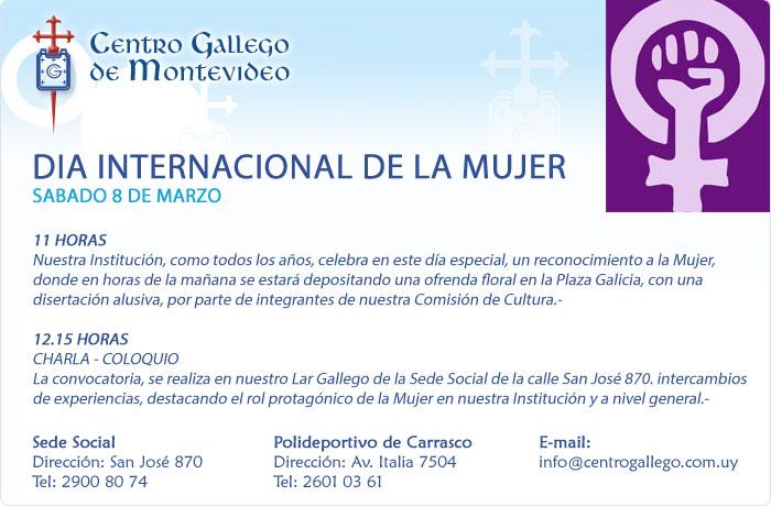 Día Internacional da Muller no Centro Gallego de Montevideo