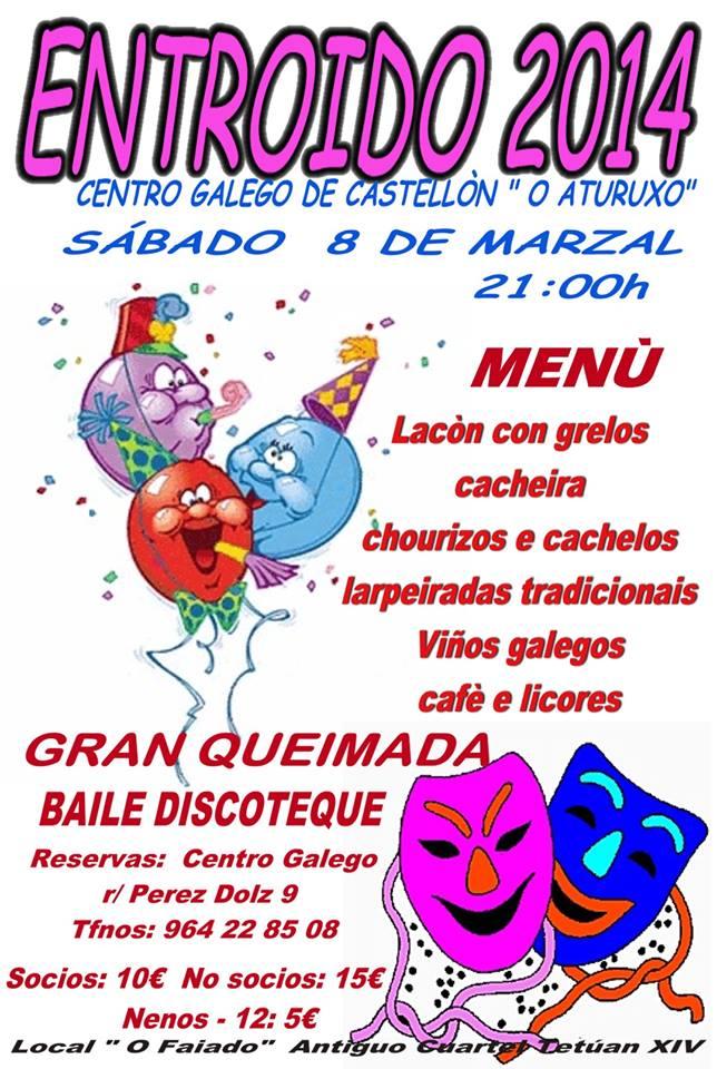 Fiesta del Entroido 2014 del Centro Galego de Castellón
