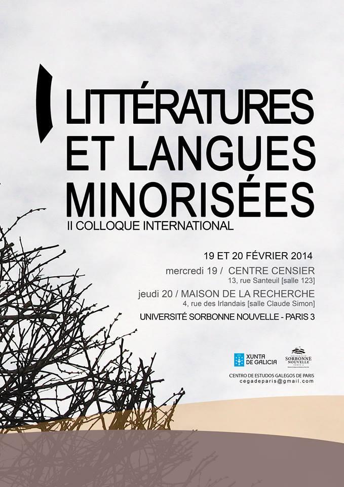 II Colloque international "Littératures et langues minorisées", en París