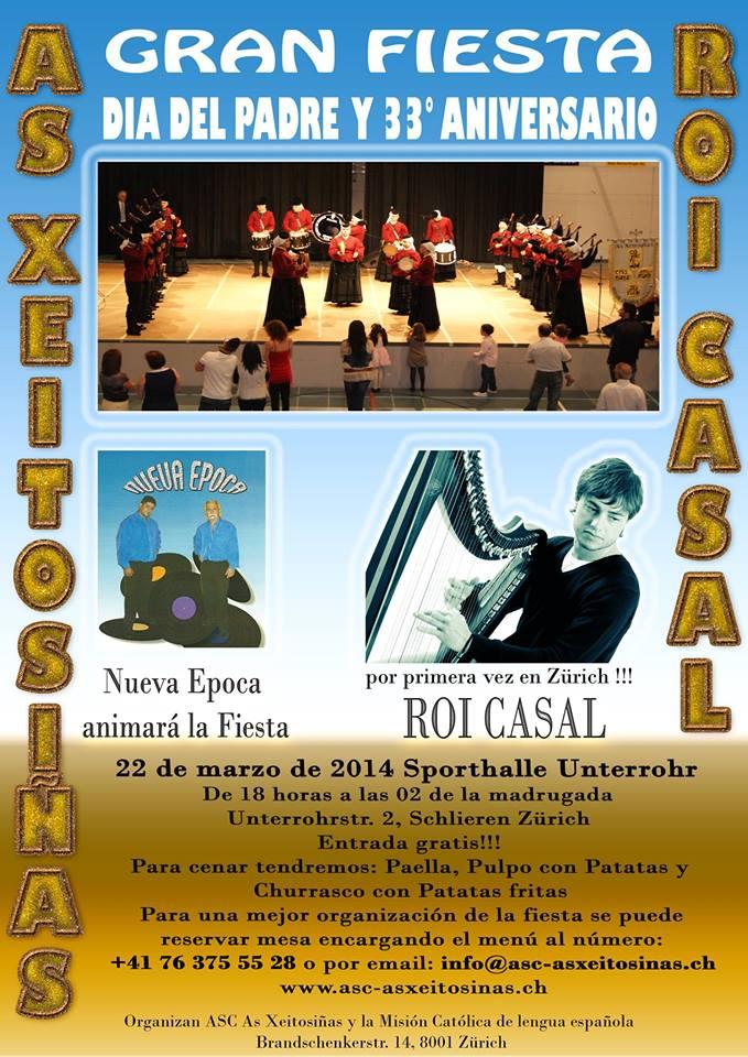 Fiesta del Día del Padre y 33º aniversario de As Xeitosiñas de Zürich