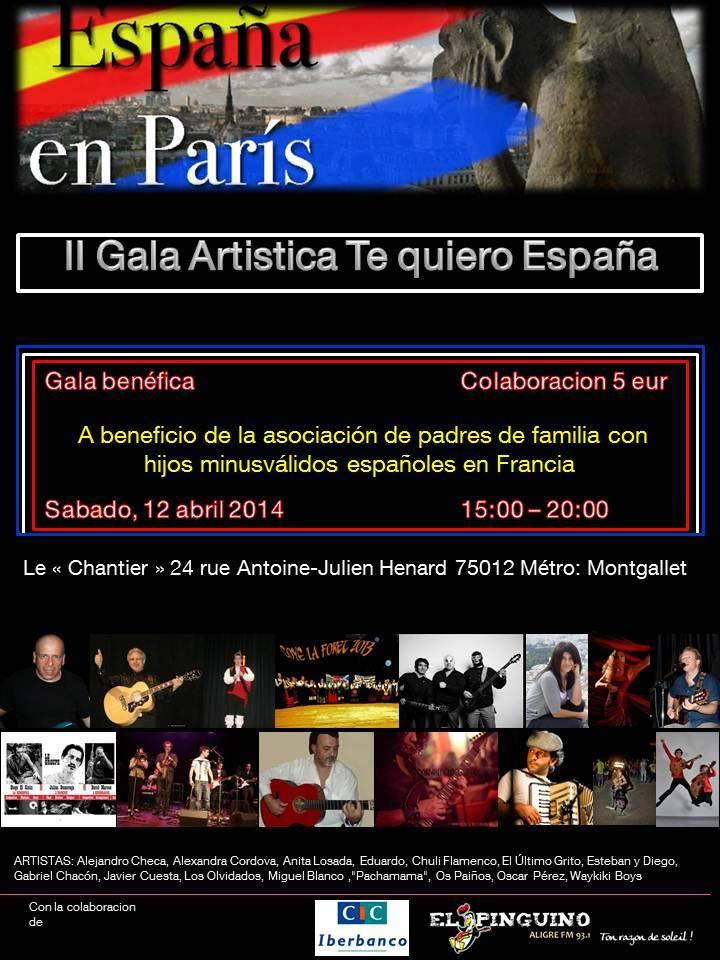 II Gala artística "Te quiero España", en París