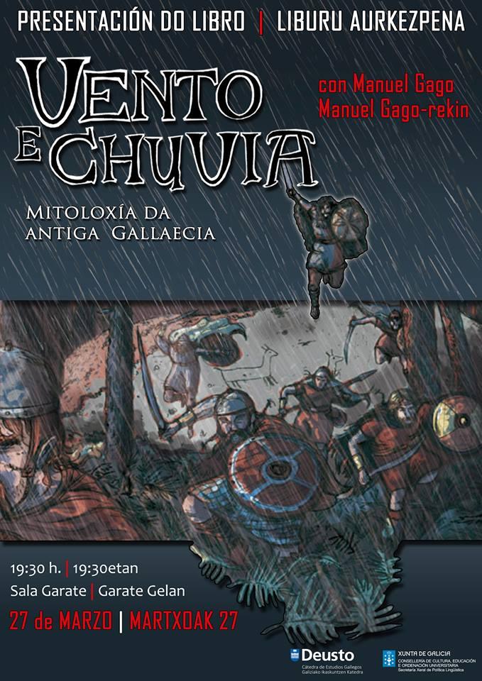 Presentación do libro "Vento e chuvia. Mitoloxía da antiga Gallaecia", na Universidade de Deusto