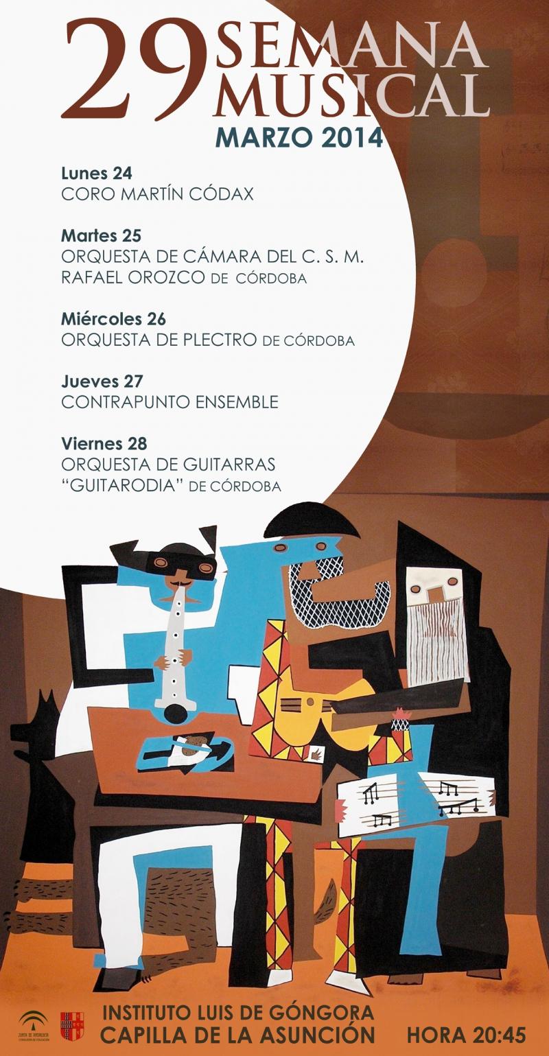 Actuación do Coro "Martín Códax" da Casa de Galicia na Semana Musical 2014 de Córdoba