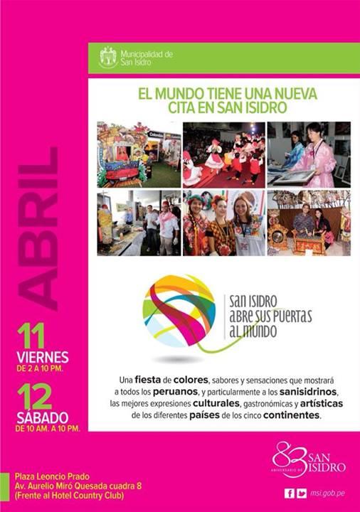 Actuación do grupo Airiños do Miño do Centro Gallego del Perú na IV edición de "San Isidro abre sus puertas al mundo"