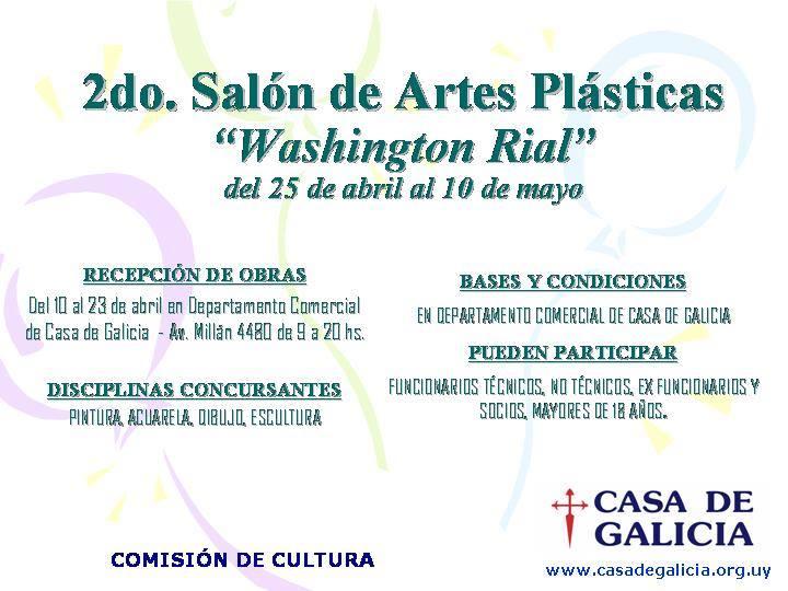 2º Salón de Artes Plásticas "Washington Rial" de Casa Galicia de Montevideo